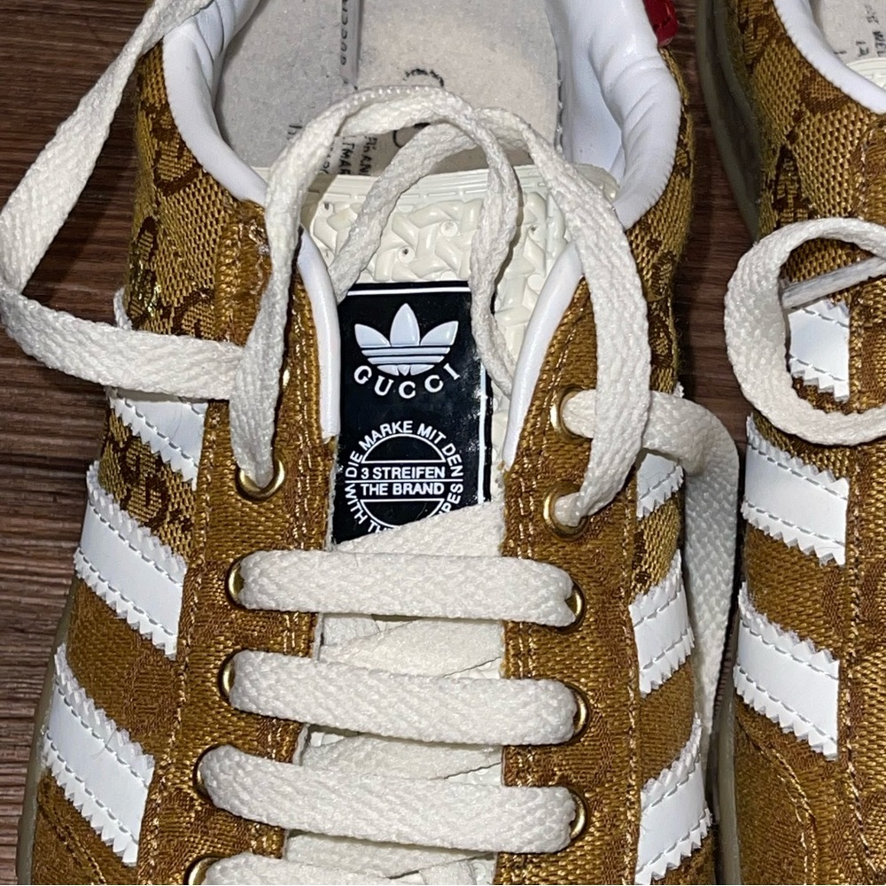 Gucci Adidas Brown and Red Sneakers - Picture 8 of 13